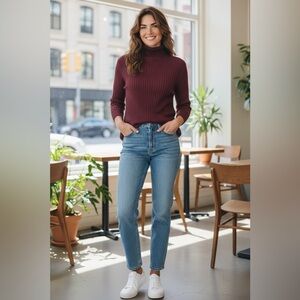 New York & Company 3/4 Length Sleeve Sweater